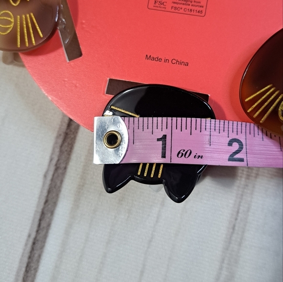 2 FOR 20 SALE Piper K Cat Hair Clips Set 5 Pc - Picture 3 of 4